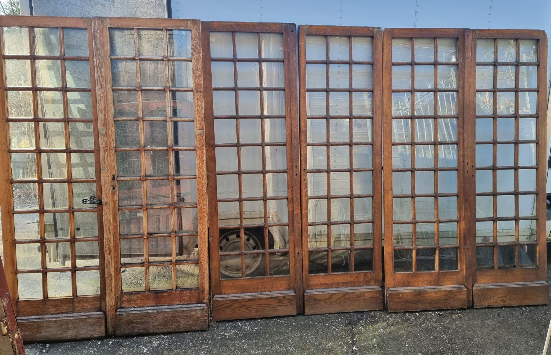 Four pairs of French Glazed Doors